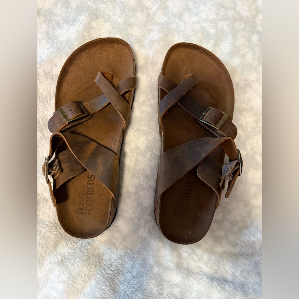 White Mountain Brown Sandals
